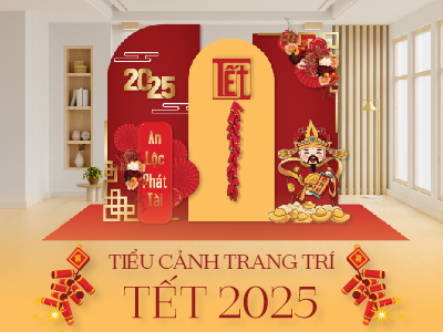 Tiểu Cảnh Trang Trí Tết Ất Tỵ 2025: Gợi Ý Độc Đáo Cho Không Gian Tết